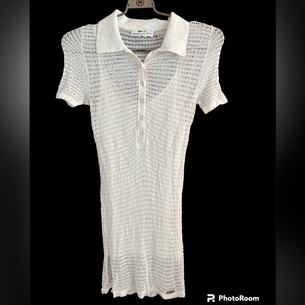 Lacoste Mesh Polo Top/Mini Dress